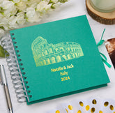 Personalised Italy Keepsake Multiple Colour Scrapbook Photo Album Foil Print