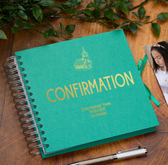 Personalised Confirmation Multiple Colour Scrapbook, Guest Book or Photo Album Gift
