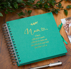 Personalised Nan Multiple Colours Scrapbook or Photo Album Gift With Sentiment