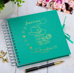 Personalised Last Rodeo Hen Night Multiple Colours Guest Book Scrapbook or Photo Album