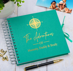 Personalised Multiple Colour Adventures Holiday Scrapbook Photo Album