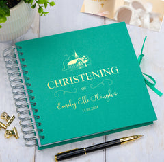 Personalised Christening Day Multiple Colour Scrapbook Photo album Guestbook