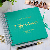 Personalised Elegant Letters To The Bride, Bridal Shower Memory Scrapbook Custom Bride-to-Be Gift, Hen Party Keepsake Album Photo Album ukgiftstoreonline