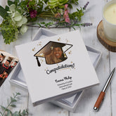 Personalised White Custom Photo Graduation Keepsake Photo Album Gift Memory Storage