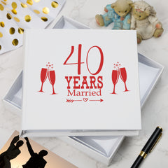 ukgiftstoreonline 40th Anniversary Gift Photo Album For 50 x 6 by 4 Photos