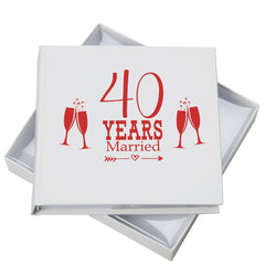 ukgiftstoreonline 40th Anniversary Gift Photo Album For 50 x 6 by 4 Photos Anniversary Photo Album ukgiftstoreonline