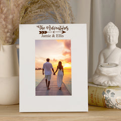 Our Adventures Personalised Wooden Photo Frame Gift