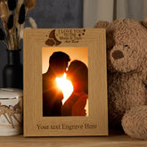 Personalised Love You To The Moon And Stars & Back Wooden Photo Frame Gift
