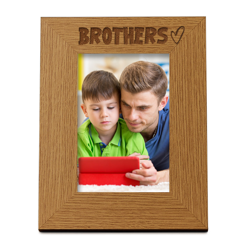 Oak Brothers Picture Photo Frame Heart Gift Portrait Photo Frame ukgiftstoreonline