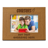 Personalised Cousin Picture Photo Frame Heart Gift