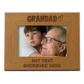 Personalised Grandad Picture Photo Frame Heart Gift