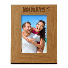 Oak Holidays Picture Photo Frame Heart Gift Portrait