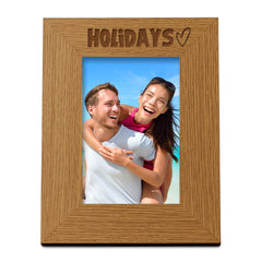 Oak Holidays Picture Photo Frame Heart Gift Portrait
