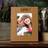 Oak Love Picture Photo Frame Heart Gift Portrait