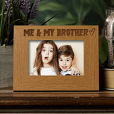 Oak Me and My Brother Picture Photo Frame Heart Gift Landscape