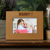 Oak Nanny Picture Photo Frame Heart Gift Landscape