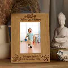 Personalised First Day At Nursery Photo Frame Gift Photo Frame ukgiftstoreonline