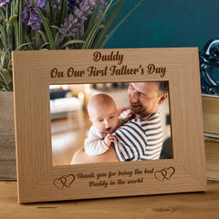 First Father's Day Daddy Photo Frame Gift Daddy Photo Frame ukgiftstoreonline
