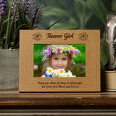Personalised Flower Girl Wooden Photo Frame Gift Photo Frame ukgiftstoreonline