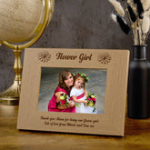 Personalised Flower Girl Wooden Photo Frame Gift Photo Frame ukgiftstoreonline