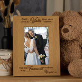 Personalised Father Of The Bride Gift Wooden Photo Frame