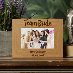 Personalised Team Bride Photo Frame Bride Photo Frame ukgiftstoreonline