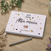 Personalised Polka Dot Design Guest Book