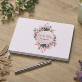 Personalised Wedding Wreath Design Guest Book