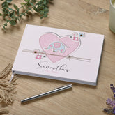 Personalised Baby Shower Heart Design Guest Book