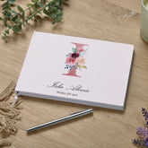 Personalised Pink Letter Monogram Guest Book