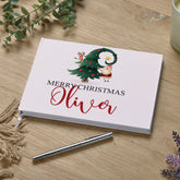 Personalised Merry Christmas Tree Design Guest Book