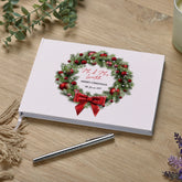 Personalised Merry Christmas Guest Book