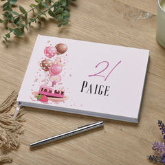 Personalised 21st Birthday For Her Guest Book