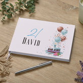 Personalised 21st Birthday For Him Guest Book