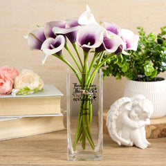 Personalised In Loving Memory Memorial Flower Vase Remembrance Keepsake