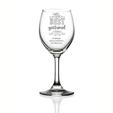 Gift For Girlfriend Personalised Engraved Wine Glass