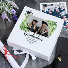 Personalised Graduation Keepsake Memory Box Newly Graduated Gift With Custom Photo
