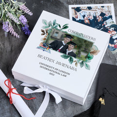 Personalised Congratulations Graduation Keepsake Custom Photo Memory Box Graduated Gift