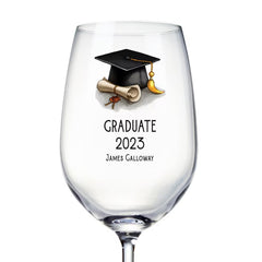 Personalised Graduation Wine Glass Gift Keepsake