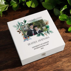 Personalised Congratulations Graduation Keepsake Custom Photo Memory Box Graduated Gift