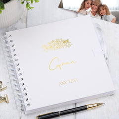 Personalised Gran Scrapbook Photo Album With Sentiment Multiple Colours