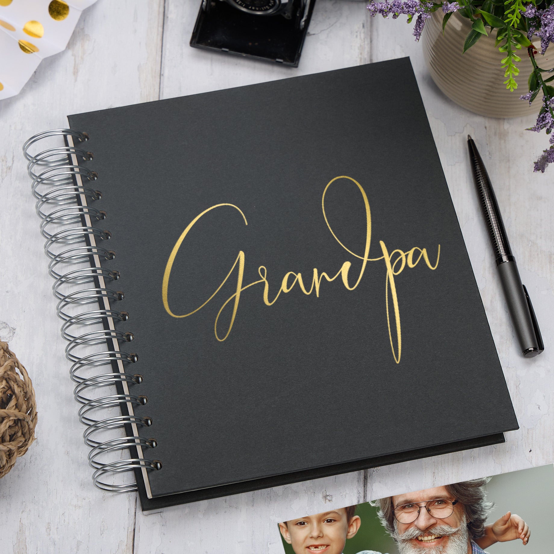 Large Grandpa Memory Book Multiple Colours Photo Album Photo Album ukgiftstoreonline