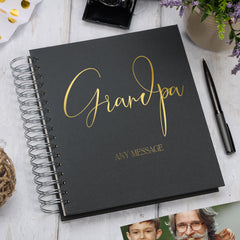 Personalised Grandpa Memory Book Multiple Colours Photo Album Photo Album ukgiftstoreonline