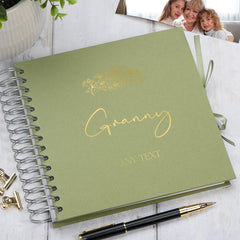 Personalised Granny Scrapbook Photo Album With Sentiment Multiple Colours