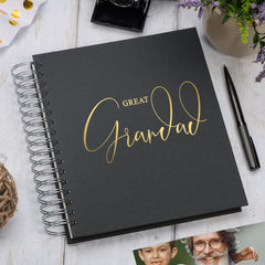Large Great Grandad Memory Book Multiple Colours Photo Album Photo Album ukgiftstoreonline