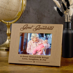Great Grandchild Wooden Photo Frame Gift Grandchildren Photo Frame ukgiftstoreonline