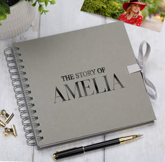 Personalised The Story Of Memories Love Themed Multiple Colour Scrapbook Photo Album
