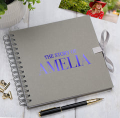 Personalised The Story Of Memories Love Themed Multiple Colour Scrapbook Photo Album
