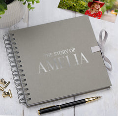Personalised The Story Of Memories Love Themed Multiple Colour Scrapbook Photo Album