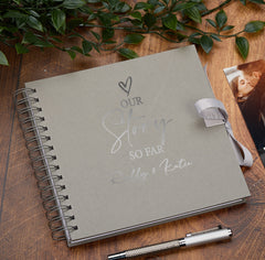 Personalised Our Story So Far Love Themed Multiple Colour Scrapbook Photo album